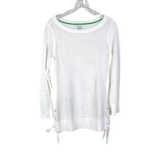 Nautica Summer Netted White Sweater